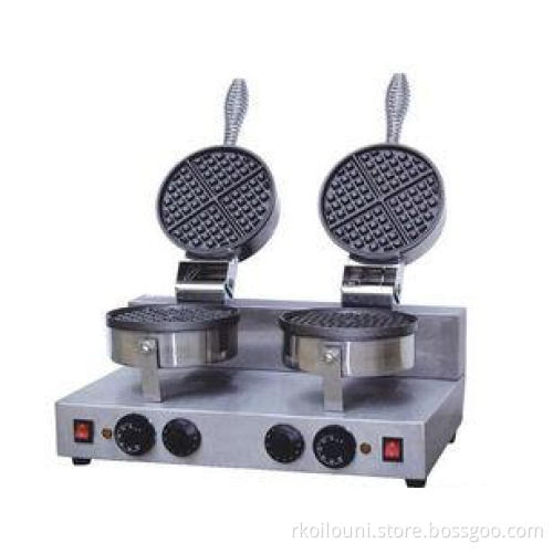 Electric Non Stick Cone / Heart Shaped Waffle Maker With Do